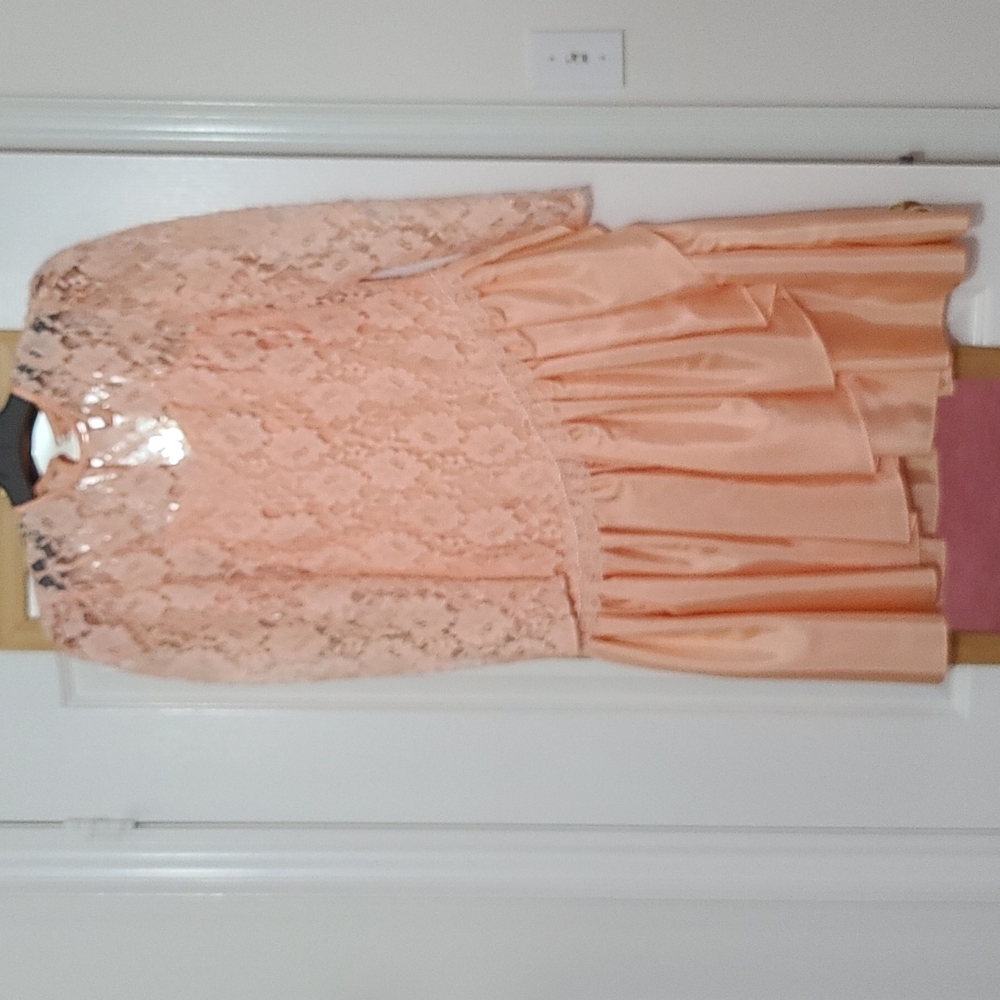 Retro late 80s taffeta dress